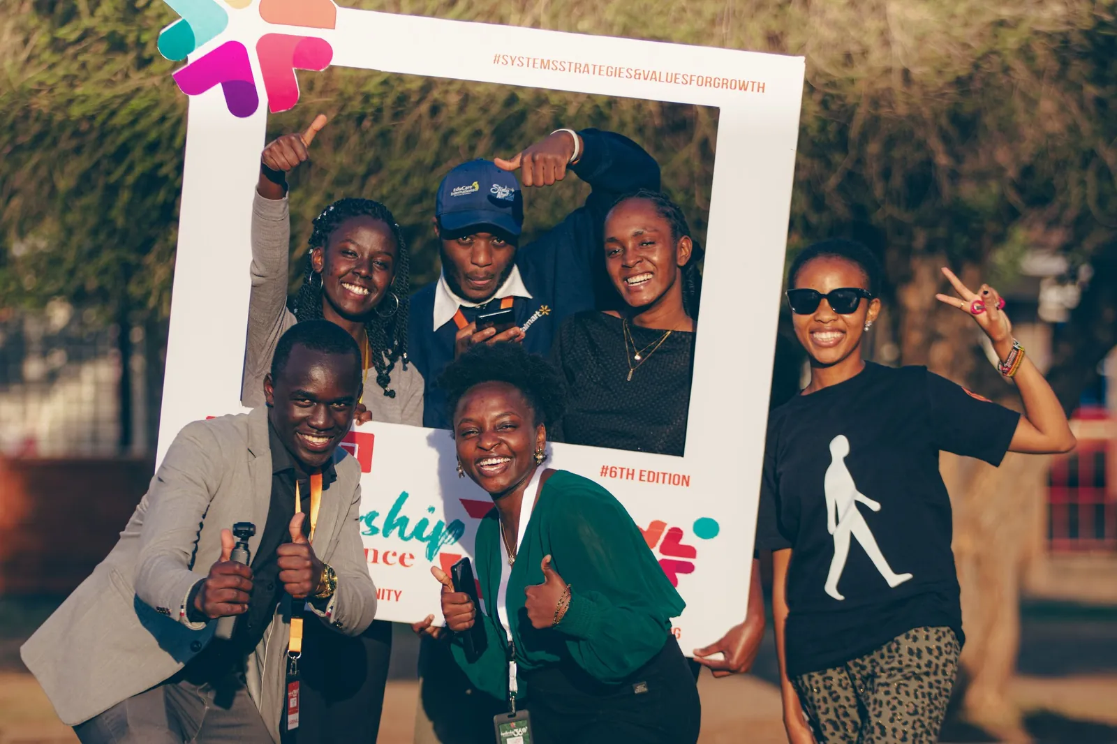 Young leaders celebrating together at a KIBESCO event